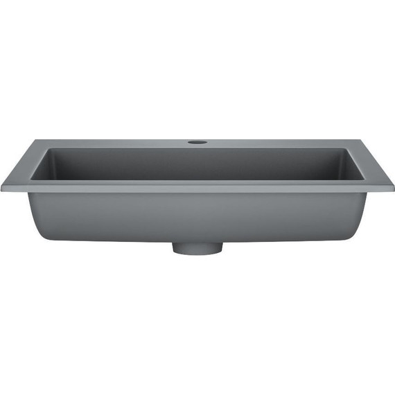 Тумба подвесная с раковиной Vincea 60 см Chiara 2D 600 VMC-2C2600NO (раковина серая VCB-13600G), натуральный дуб - фото 2