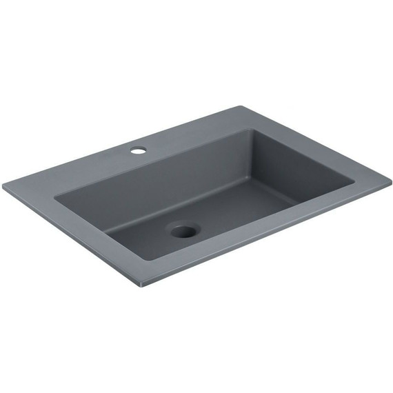 Тумба подвесная с раковиной Vincea 60 см Chiara 2D 600 VMC-2C2600NO (раковина серая VCB-13600G), натуральный дуб - фото 3