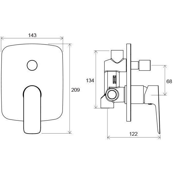 Смеситель для ванны Ravak Classic CL 061.00 X070086 - фото 2