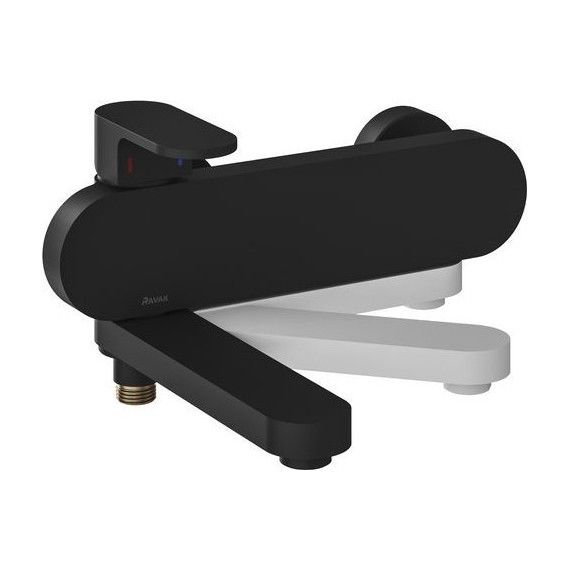 Смеситель для ванны Ravak Chrome CR 022.20BL X070431, чёрный - фото 3