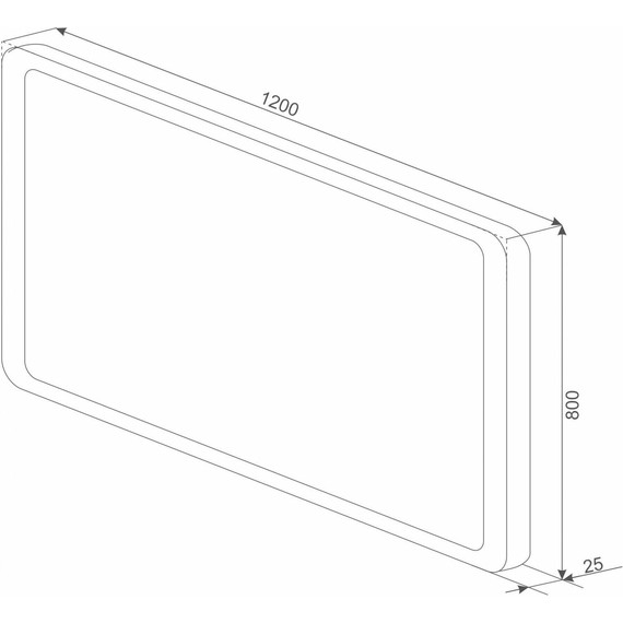 Зеркало Mirsant Cloud 120х80 см - фото 4