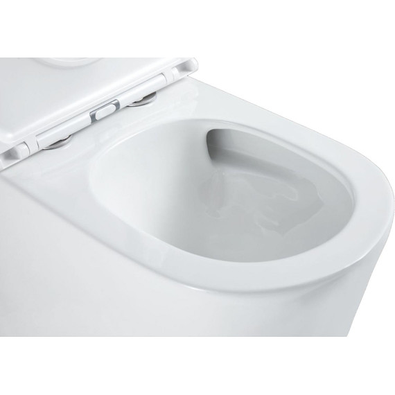 Унитаз-моноблок безободковый Mirsant ARK с крышкой Soft-close (система смыва торнадо) - фото 6