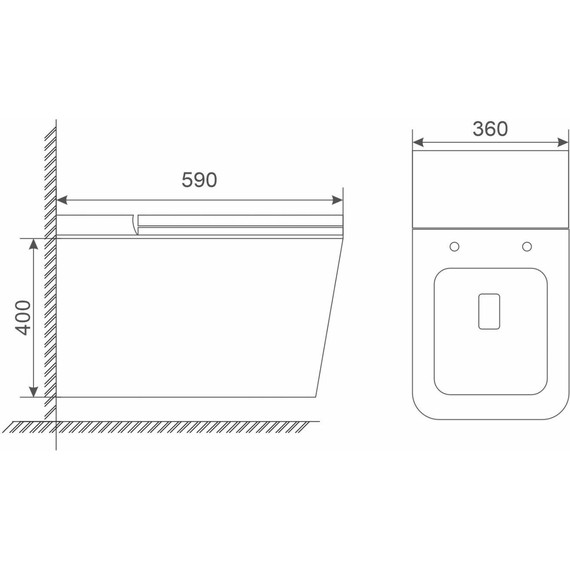 Унитаз подвесной импульсный Mirsant SENS impulse УТ000097619 с крышкой Soft-close - фото, картинка 6 Унитаз подвесной импульсный Mirsant SENS impulse УТ000097619 с крышкой Soft-close - фото 6