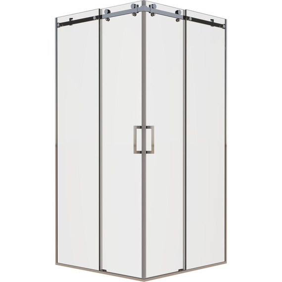 Душевое ограждение Mirsant Vector 90х90 см (стекло 8 мм), хром/прозрачное - фото 6