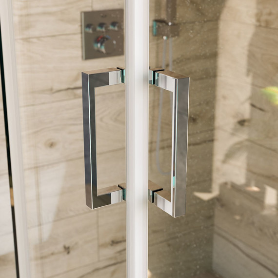 Душевое ограждение Mirsant Vector 90х90 см (стекло 8 мм), хром/прозрачное - фото 5