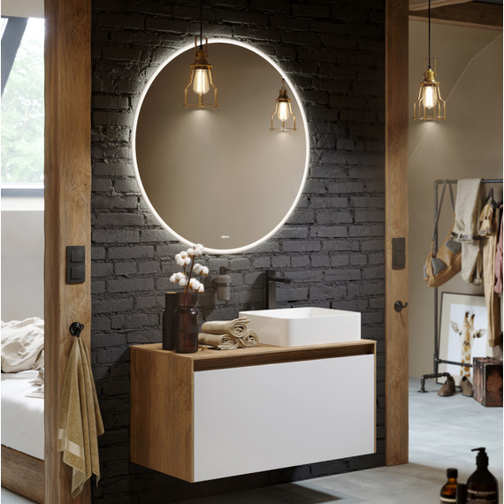 Зеркало Aqwella Moon 80 см MOON0208AH - фото 2