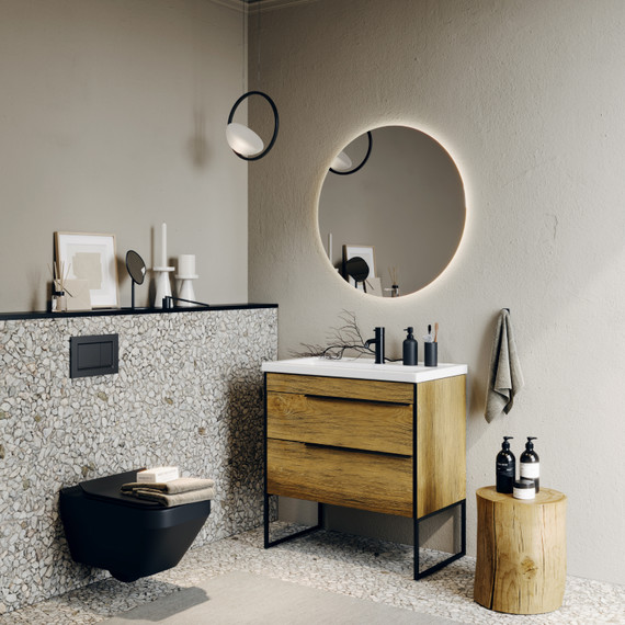 Зеркало Aqwella Moon 80 см MOON0208 - фото 3