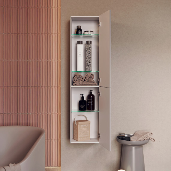 Пенал подвесной Aqwella Pure 35 см PUR0535KS, светлый капучино - фото 3