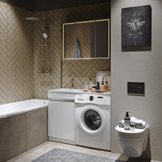 Зеркало-шкаф Aqwella Simplex 100 см SLX0410 - фото 2