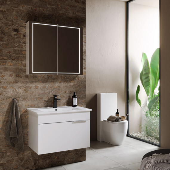 Зеркало-шкаф Aqwella Simplex 70 см SLX0407 - фото 2