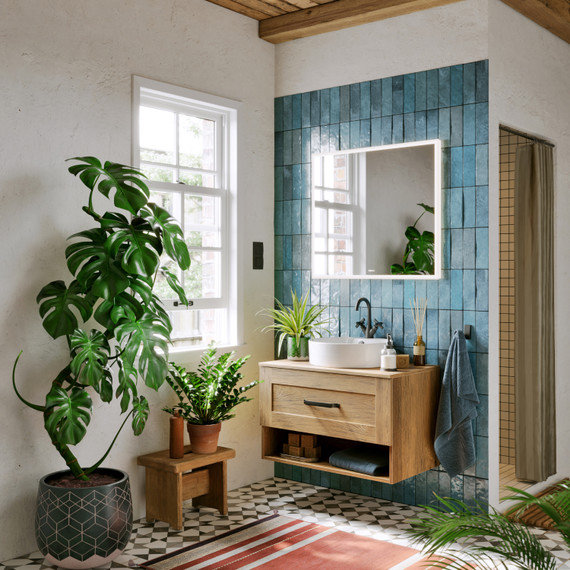 Зеркало Aqwella Vision 80 см VIS0208AH - фото 2