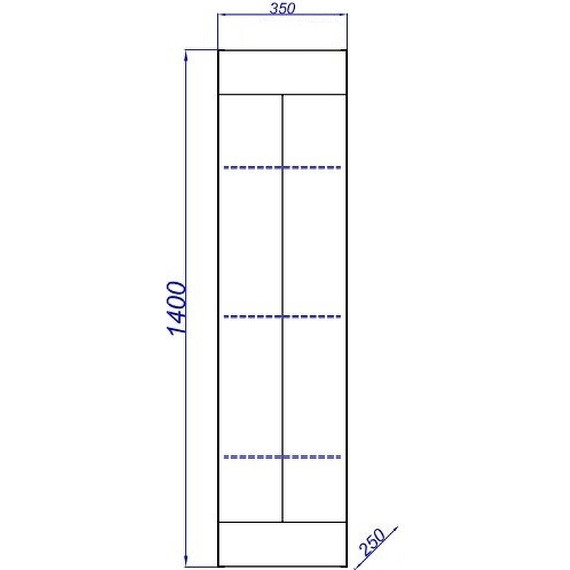 Пенал подвесной Aqwella Astrid 35 см AST0535DD, дуб давос - фото 5