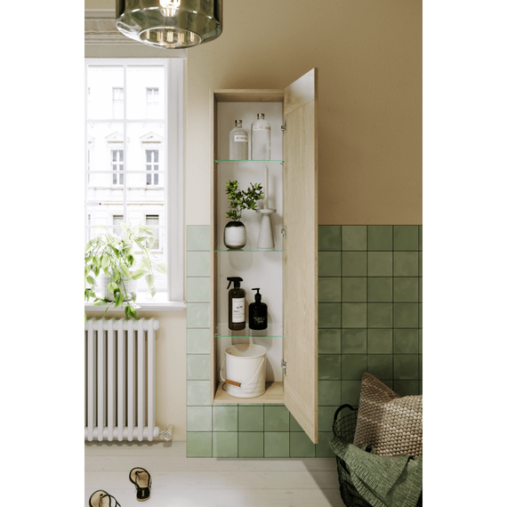 Пенал подвесной Aqwella Astrid 35 см AST0535DD, дуб давос - фото 4