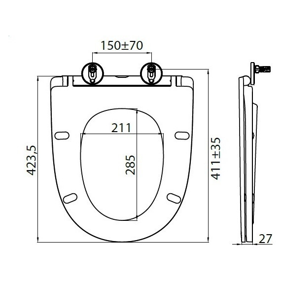 Унитаз-компакт безободковый BelBagno Lounge BB045CPR/SC+BB045/051T с крышкой микролифт - фото, картинка 18 Унитаз-компакт безободковый BelBagno Lounge BB045CPR/SC+BB045/051T с крышкой микролифт - фото 18