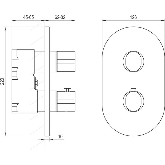 Смеситель для ванны Ravak CR II 063.20BL.O2 X070467, чёрный матовый - фото 3