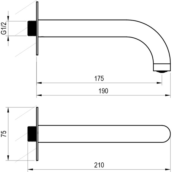 Излив для ванны Ravak ES 027.60RGB X07P801, розовое золото - фото 3