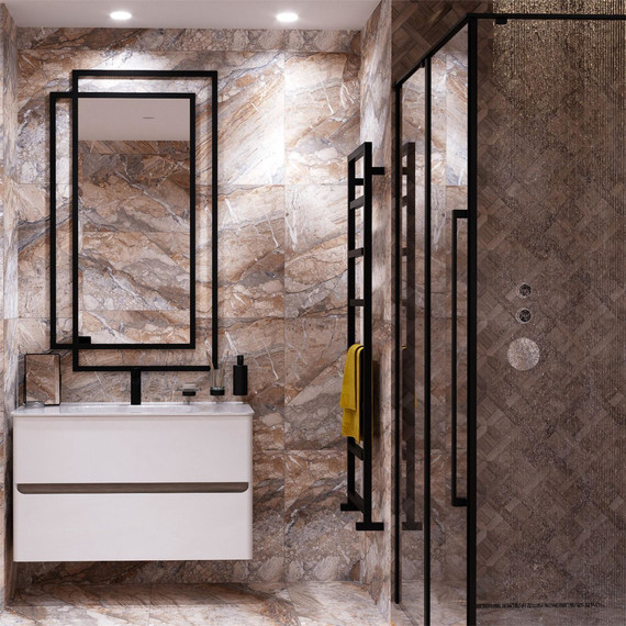 Тумба подвесная с раковиной Mirsant Savag 100 см (раковина Astra 100), белый матовый - фото 6