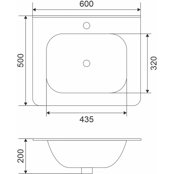 Тумба подвесная с раковиной Mirsant Savag 60 см (раковина Astra 60), серый матовый - фото 6
