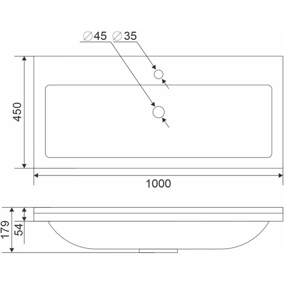 Тумба подвесная с раковиной Mirsant Viva 100 см (раковина Conte 100), серый матовый - фото 9