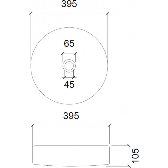 Раковина-чаша прозрачная Abber Glas 39 см AK2301DB, синий - фото 3