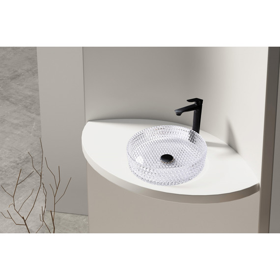 Раковина-чаша прозрачная Abber Glas 39 см AK2301 - фото 2