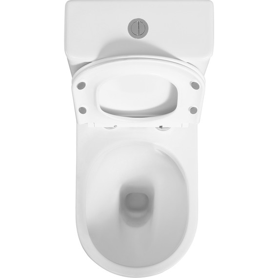 Унитаз-компакт безободковый Azario BONELLE AZ-1229A с крышкой микролифт (система смыва торнадо) - фото 3