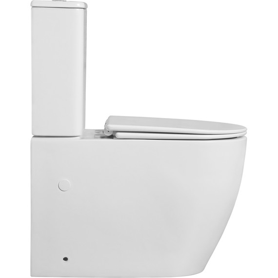 Унитаз-компакт безободковый Azario BONELLE AZ-1229A с крышкой микролифт (система смыва торнадо) - фото 5