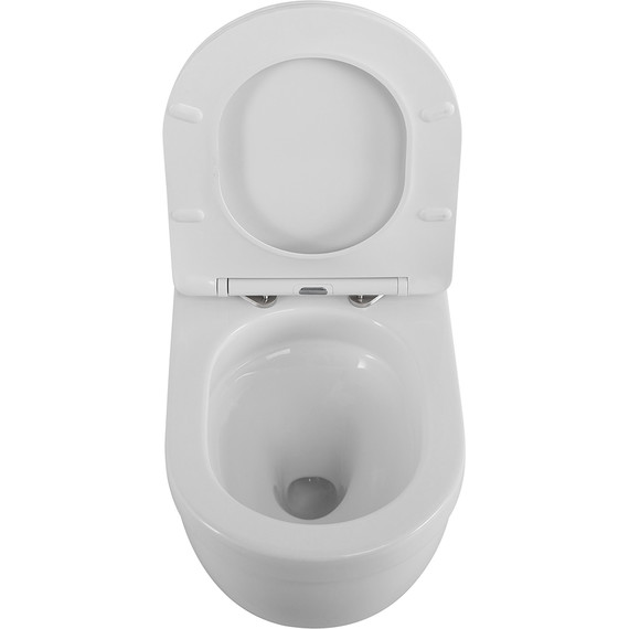 Унитаз подвесной безободковый BelBagno Senso-Tor BB017CH-TOR/SC (система смыва торнадо) с крышкой микролифт - фото 12