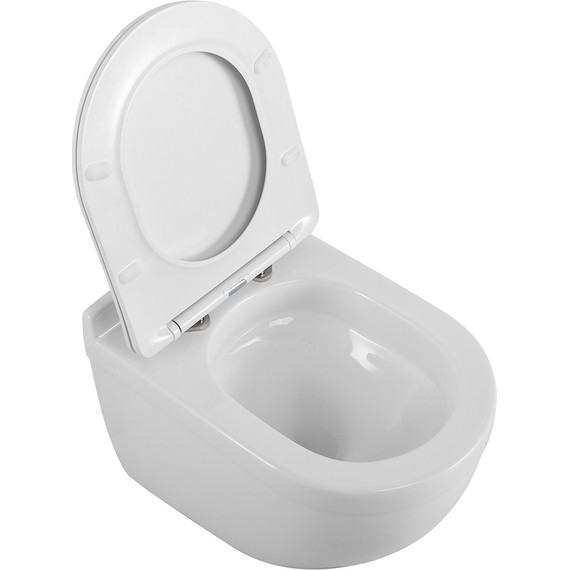 Унитаз подвесной безободковый BelBagno Senso-Tor BB017CH-TOR/SC (система смыва торнадо) с крышкой микролифт - фото 7