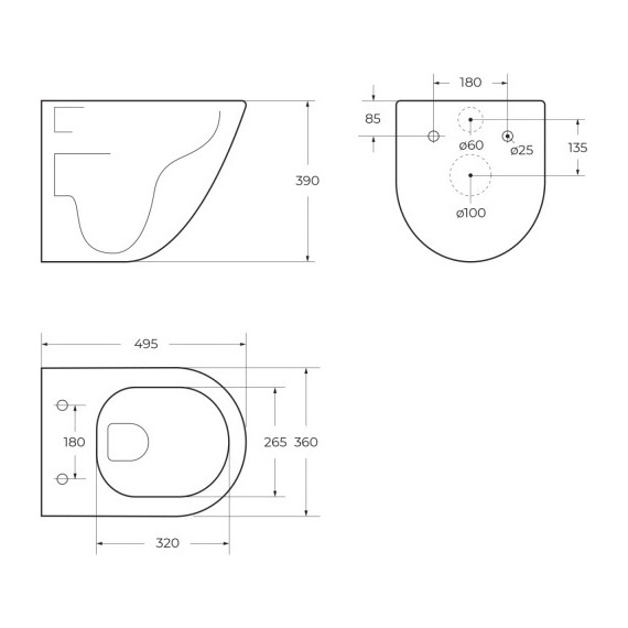 Унитаз подвесной безободковый BelBagno Amanda-Tor BB051CH-TOR-FC/SC (система смыва торнадо) с крышкой микролифт - фото 13