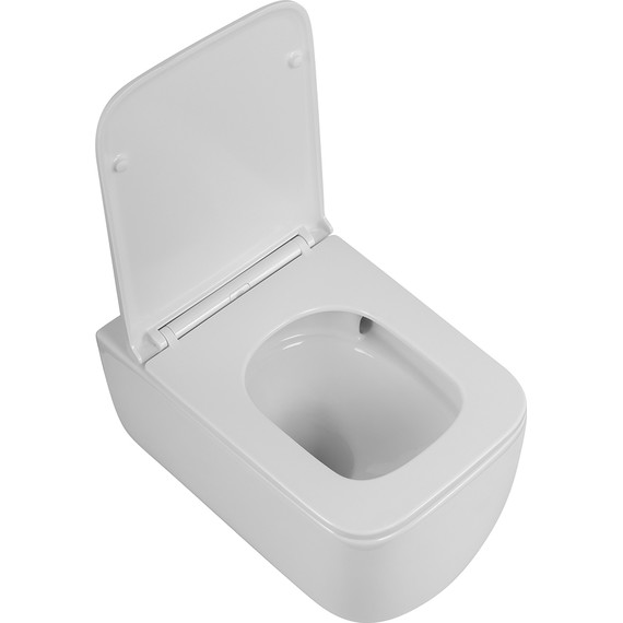 Унитаз подвесной безободковый BelBagno BB076CH-TOR/SC (система смыва торнадо) с крышкой микролифт - фото 8