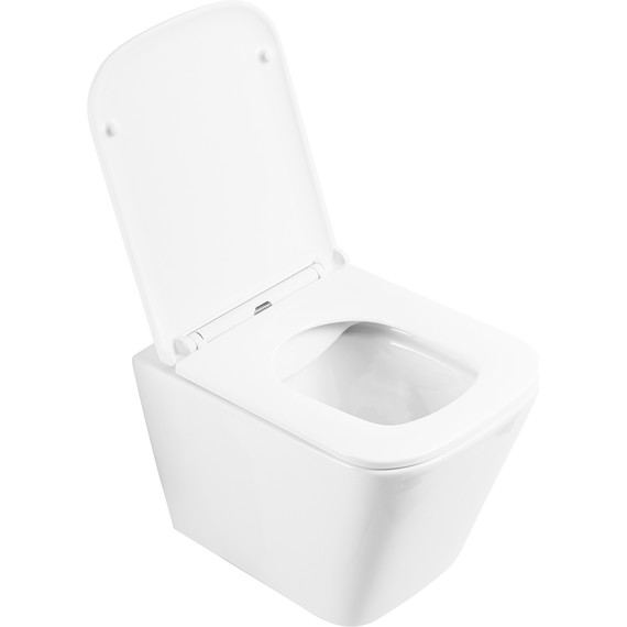 Унитаз подвесной безободковый BelBagno Ardente-R BB520CHR/SC с крышкой микролифт, Цвет производителя: белый - фото 3