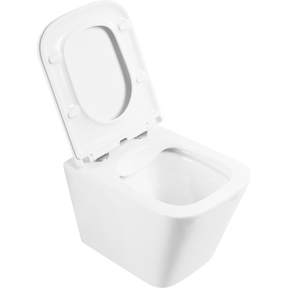 Унитаз подвесной безободковый BelBagno Ardente-R BB520CHR/SC с крышкой микролифт, Цвет производителя: белый - фото 4