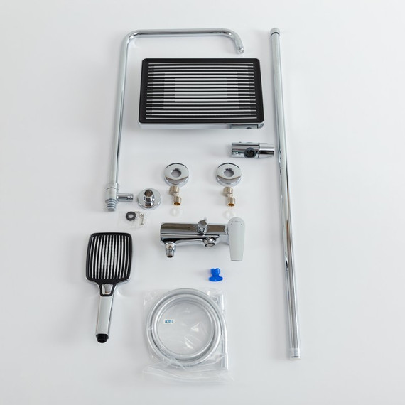 Душевая стойка Cezares LINER-CVD-01, Цвет производителя: хром - фото, картинка 2 Душевая стойка Cezares LINER-CVD-01, Цвет производителя: хром - фото 2