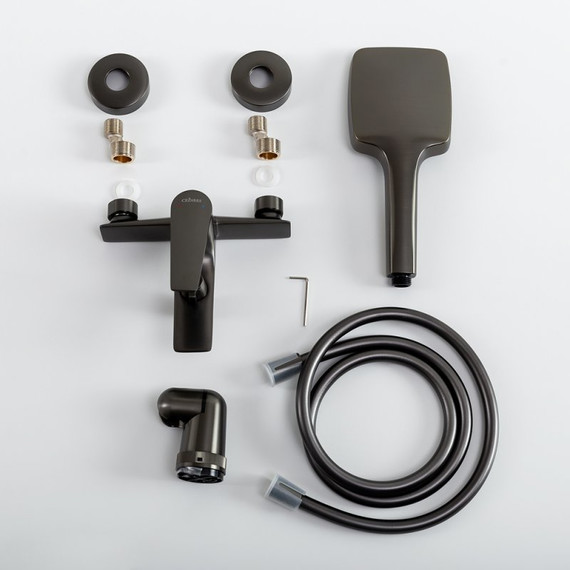 Смеситель для ванны Cezares LINER-VD-GM, оружейная сталь, Цвет производителя: оружейная сталь - фото, картинка 3 Смеситель для ванны Cezares LINER-VD-GM, оружейная сталь, Цвет производителя: оружейная сталь - фото 3