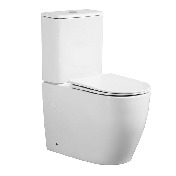 Унитаз-компакт безободковый Azario BONELLE AZ-1229A с крышкой микролифт (система смыва торнадо) - фото 5