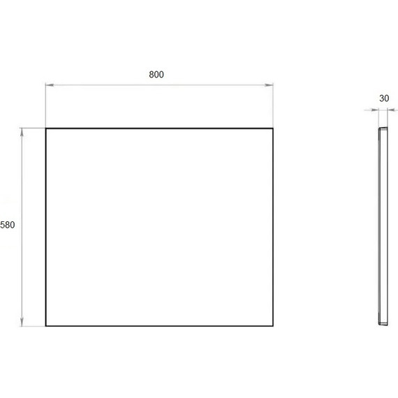 Панель боковая Aquatek Леда 80 EKR-B0000055 - фото 4