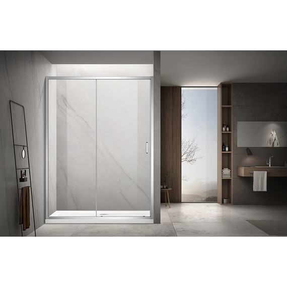 Душевая дверь Aquatek 120 см AQ ARI RA 12020CH, хром/прозрачное - фото 5