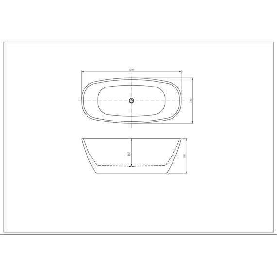 Ванна отдельностоящая Aquatek Тера 170x78 см AQ-128778Wt - фото 8