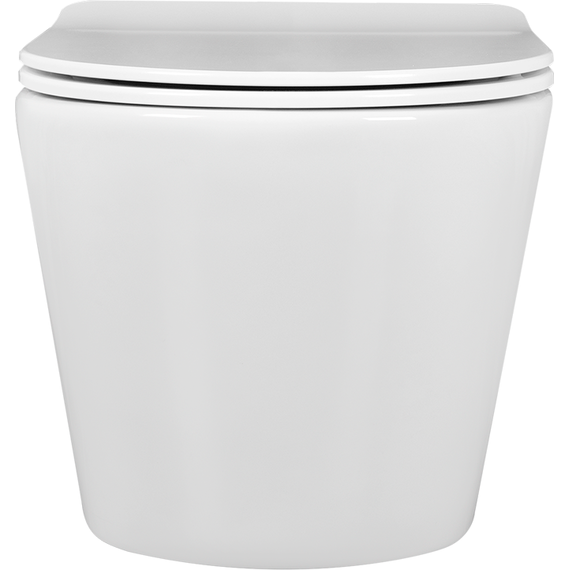 Унитаз подвесной безободковый Aquatek Вега AQ1905-00 с тонкой крышкой микролифт - фото 6