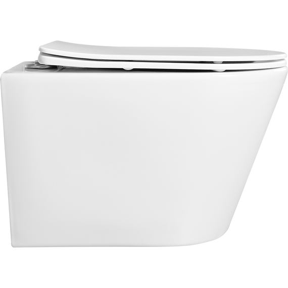 Унитаз подвесной безободковый Aquatek Вега AQ1905-00 с тонкой крышкой микролифт - фото 4