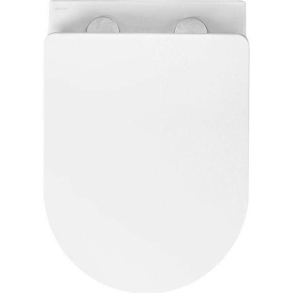 Унитаз подвесной безободковый Aquatek Вега AQ1905-00 с тонкой крышкой микролифт - фото 3