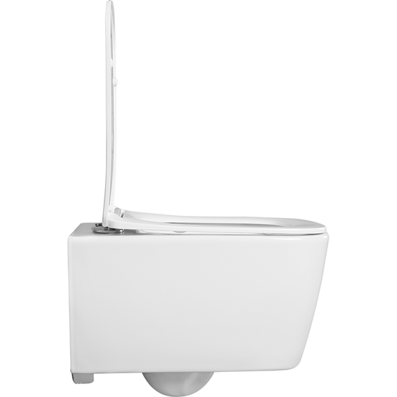 Унитаз подвесной безободковый Aquatek Либра AQ1148N-00 с тонкой крышкой микролифт - фото, картинка 4 Унитаз подвесной безободковый Aquatek Либра AQ1148N-00 с тонкой крышкой микролифт - фото 4