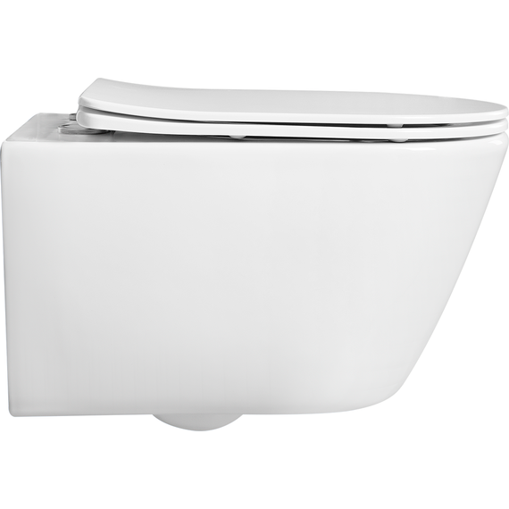 Унитаз подвесной безободковый Aquatek Бетта AQ1253W-00 с крышкой микролифт - фото 4