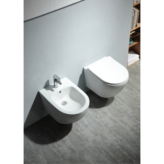 Унитаз подвесной безободковый Aquatek Европа AQ1900-00 с тонкой крышкой микролифт, Цвет производителя: белый - фото, картинка 10 Унитаз подвесной безободковый Aquatek Европа AQ1900-00 с тонкой крышкой микролифт, Цвет производителя: белый - фото 10