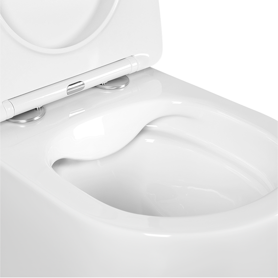 Унитаз подвесной безободковый Aquatek Европа AQ1900-00 с тонкой крышкой микролифт, Цвет производителя: белый - фото, картинка 4 Унитаз подвесной безободковый Aquatek Европа AQ1900-00 с тонкой крышкой микролифт, Цвет производителя: белый - фото 4