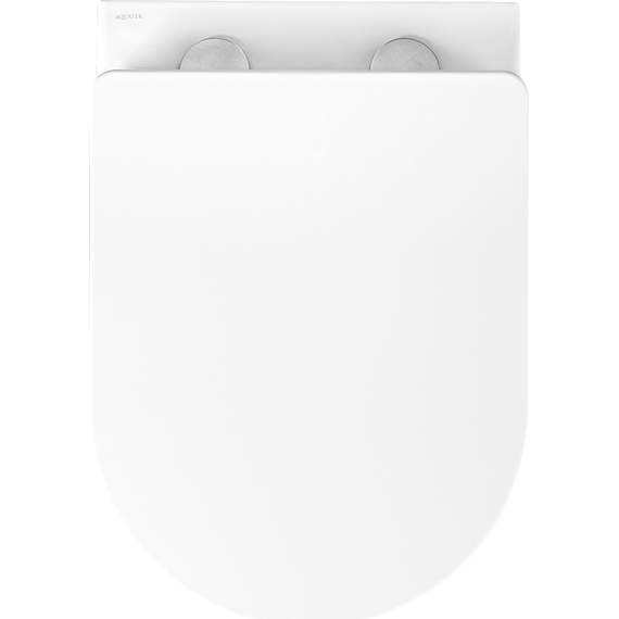 Унитаз подвесной безободковый Aquatek Европа AQ1901-00 с тонкой крышкой микролифт - фото 2