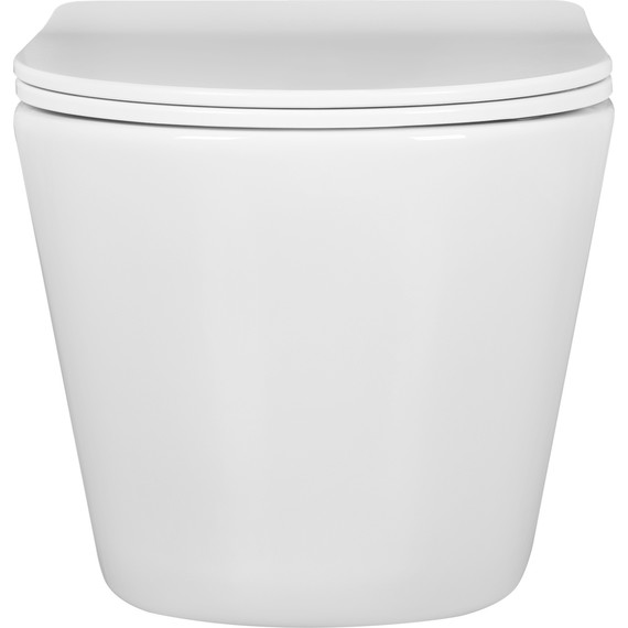 Унитаз подвесной безободковый Aquatek Вега AQ1904-00 с тонкой крышкой микролифт, Цвет производителя: белый - фото, картинка 5 Унитаз подвесной безободковый Aquatek Вега AQ1904-00 с тонкой крышкой микролифт, Цвет производителя: белый - фото 5