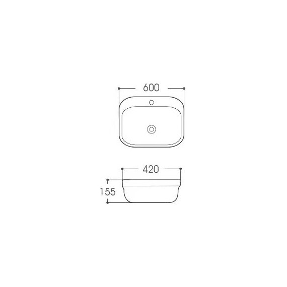 Раковина-чаша Aquatek Амадео 60 см AQ6042-00 - фото 3