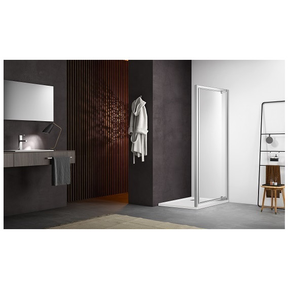 Душевая дверь Aquatek 80 см AQ ARI PI 08020CH, хром/прозрачное - фото 4